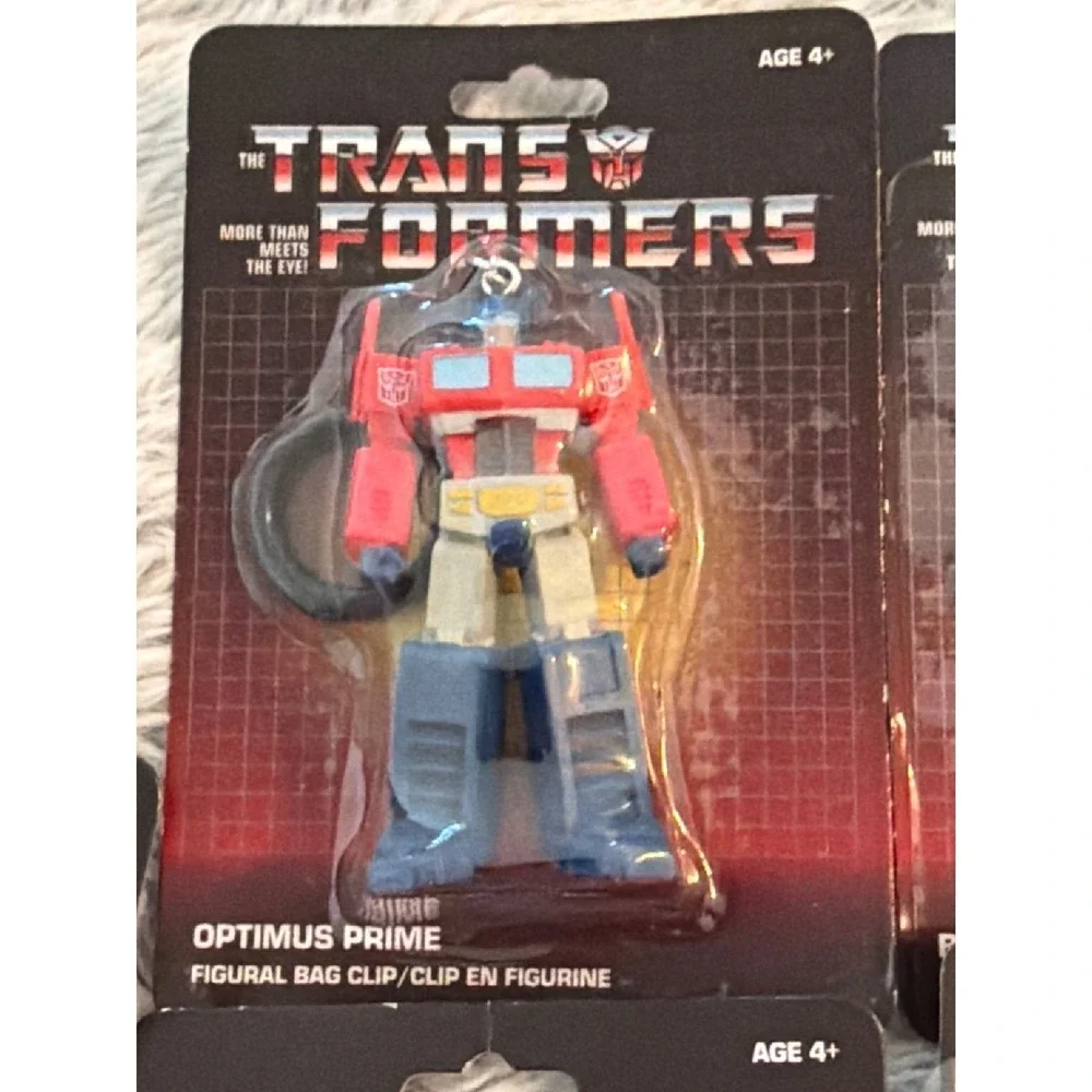Transformers G1 Figural Bag Clip Lot Optimus Prime Bumblebee Megatron Soundwave